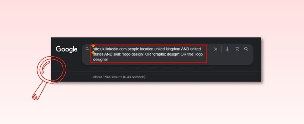 Boolean searching on Google for LinkedIn profile search