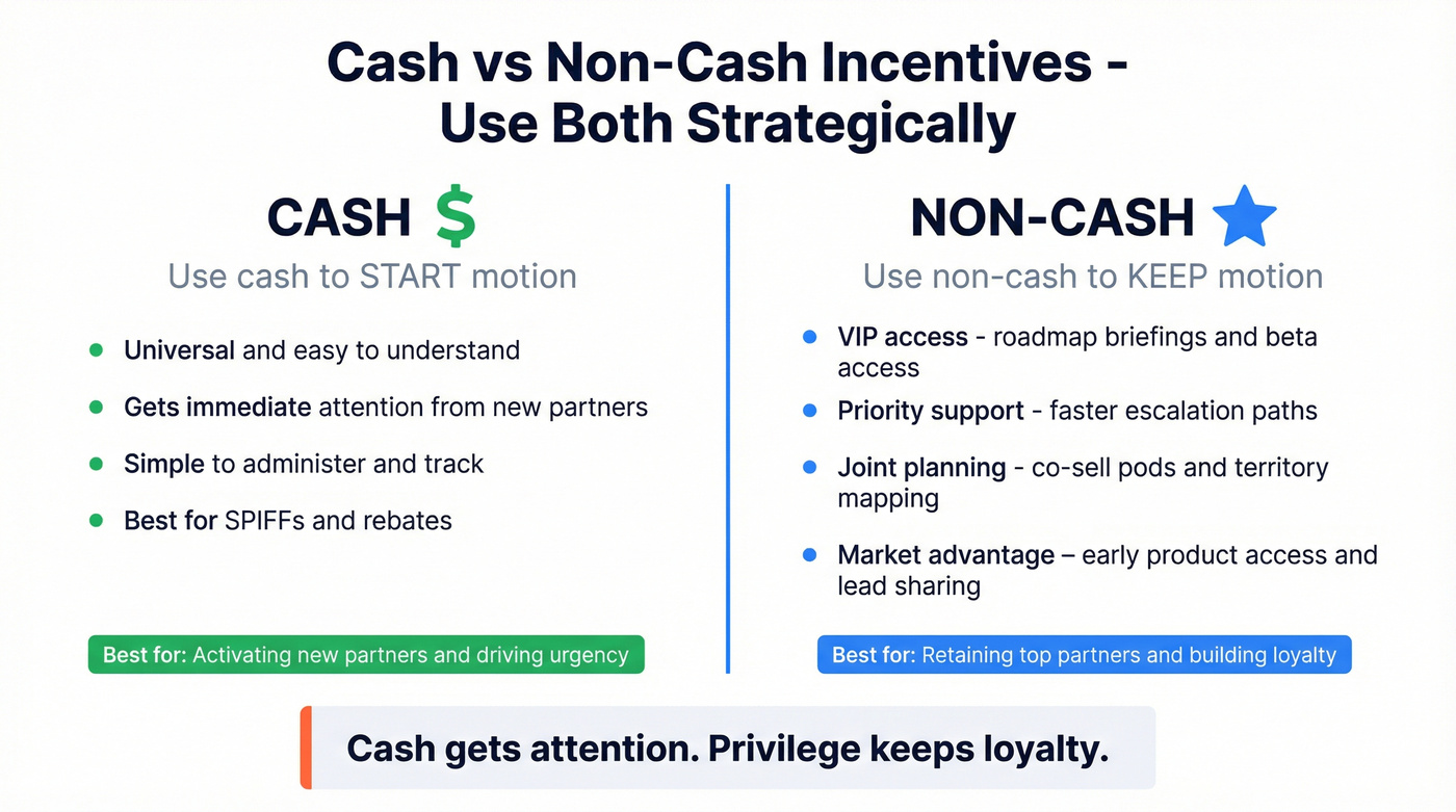 Cash versus non-cash incentives strategy comparison