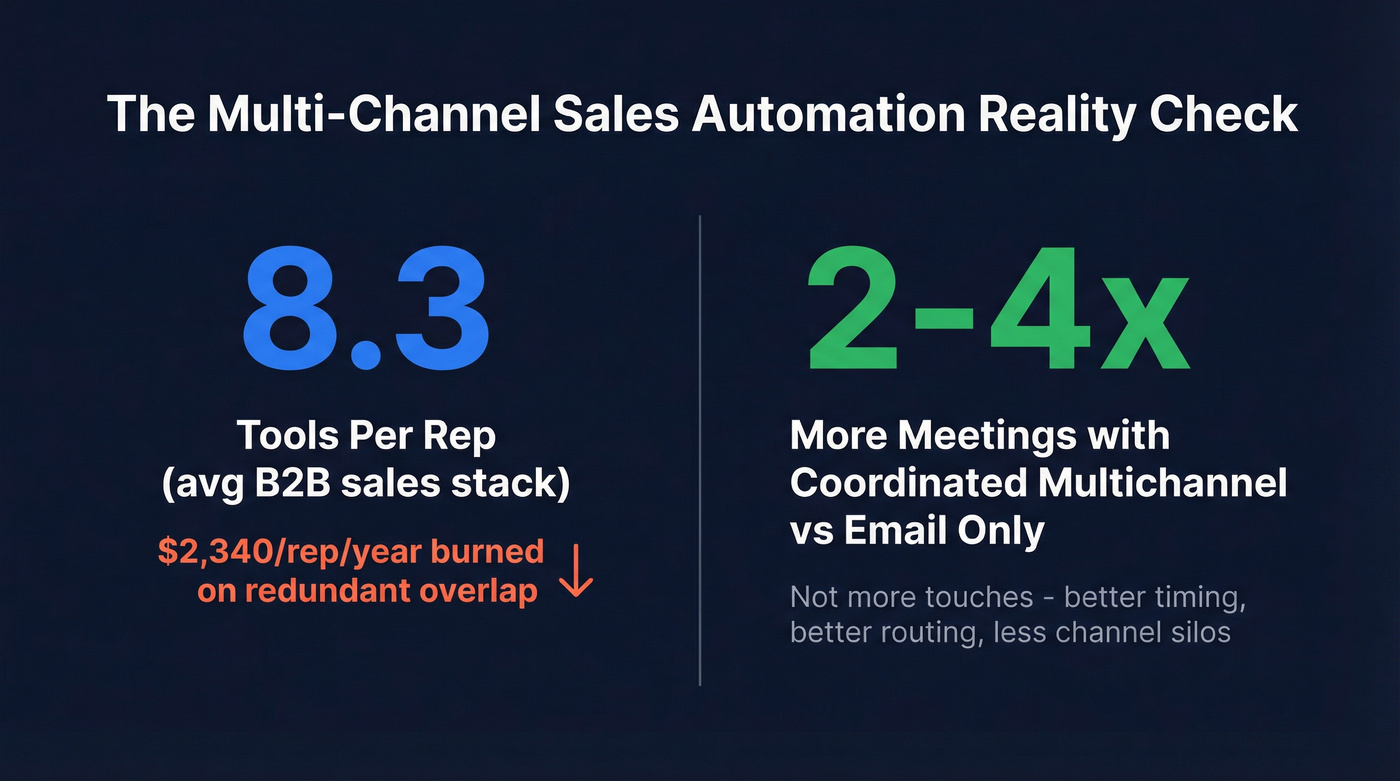 Key stats on sales stack sprawl and multichannel ROI